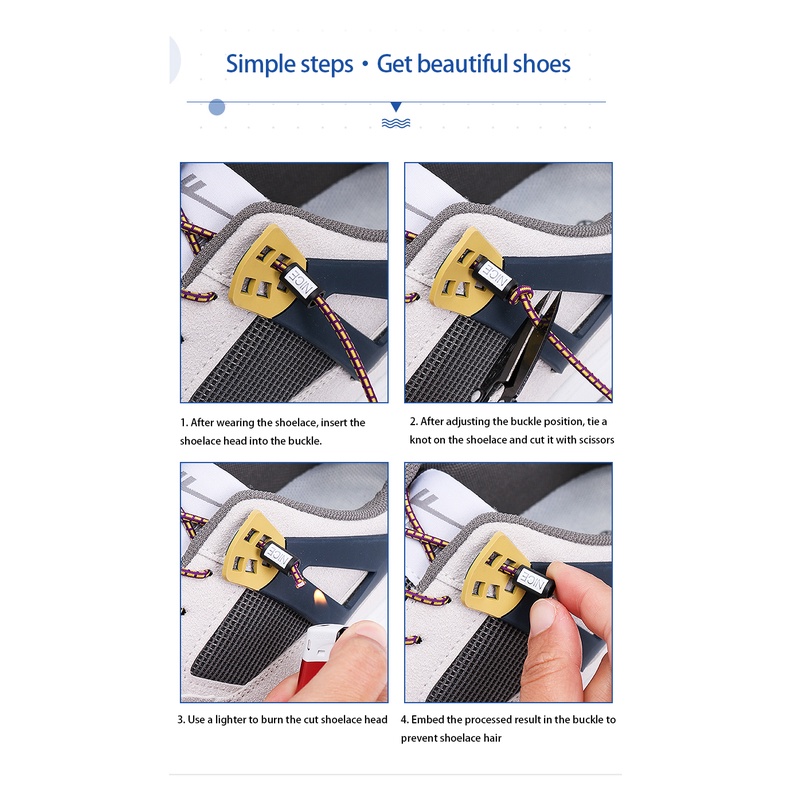 1 Cặp Dây Buộc Giày Thể Thao Không Cần Buộc Co Giãn 25 Màu