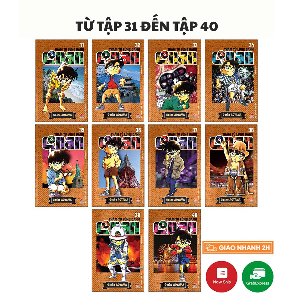 Sách - Truyện tranh trinh thám - Thám tử lừng danh Conan -  Tập 31 - 40