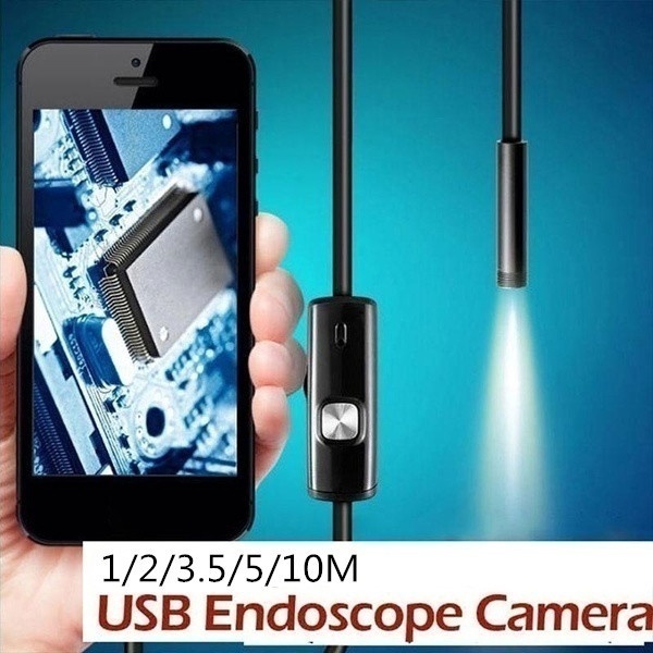 Camera nội soi không dây 3 trong 1 7mm 1080P USB/Type-C/Micro 8mm chống nước cho iPhone/Android/PC