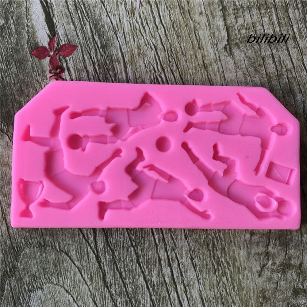 Khuôn làm bánh kẹo bằng silicon phong cách đá bóng thể thao