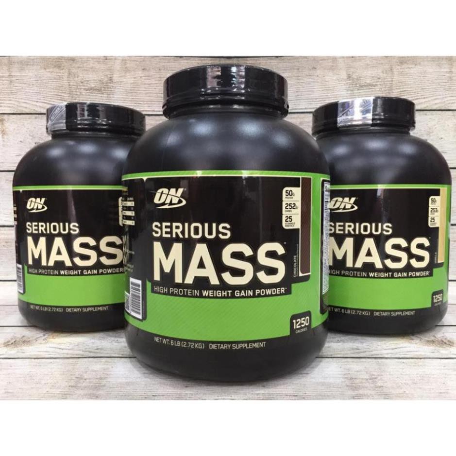 [Free ship + Quà] Sữa Tăng Cân Cho Người Gầy On Optimum Nutrition Serious Mass 6 lbs (2.6 kg) [100% USA] Authentic 100%