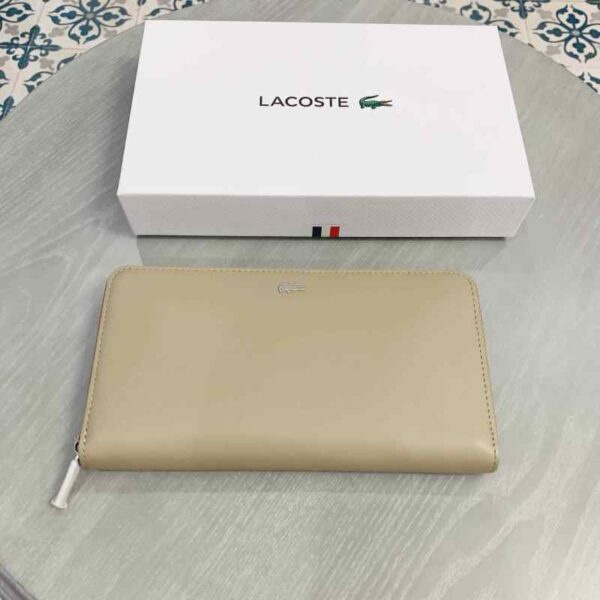 Ví Nữ Lacoste L.12.12 Leather 8 Card Zip Da Bò