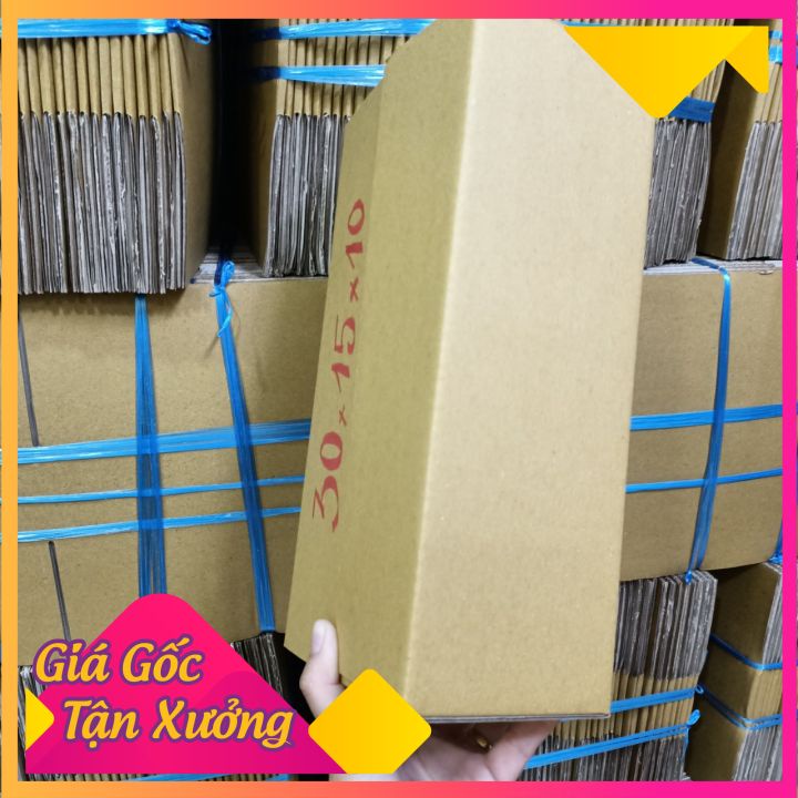 Thùng carton size 30x15x10 combo 50h