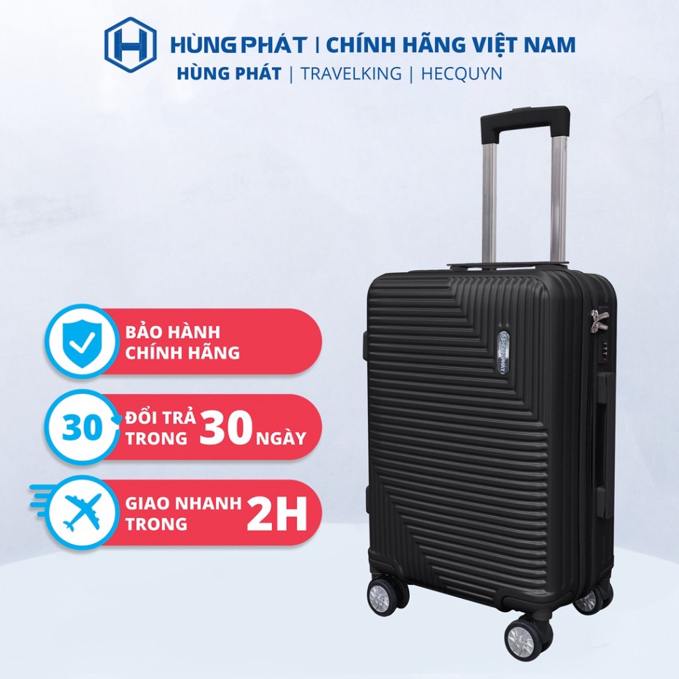 HÙNG PHÁT - Vali kéo du lịch cao cấp HP-602 kích thước 20, 24 inch chính hãng Hùng Phát - Bảo hành 5 năm