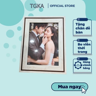 Khung ảnh 13x18 mẫu đẹp để bàn tiệc cưới, tặng kèm chân để bàn