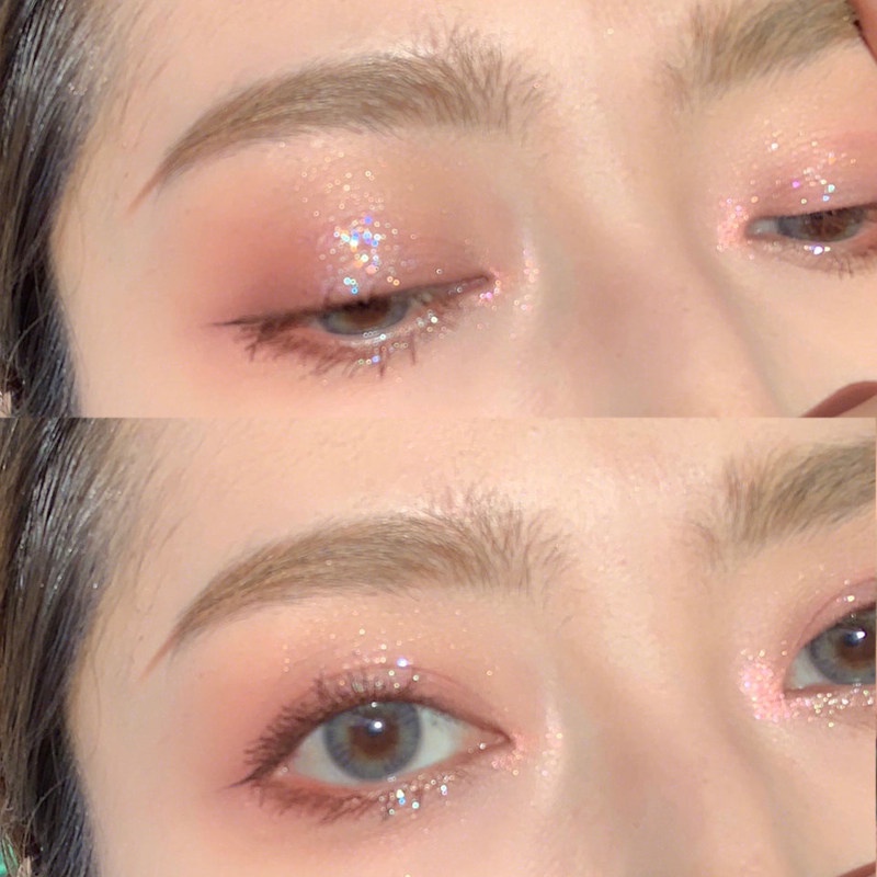 [Hàng mới về] Bảng phấn mắt 9 màu sắc hiệu ứng lì/ ánh nhũ lấp lánh thời trang