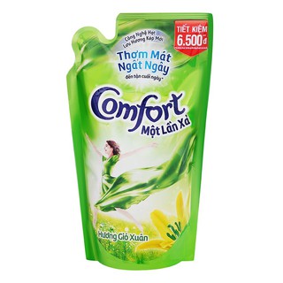 Nước xả vải Comfort một lần xả hương gió xuân túi 800ml