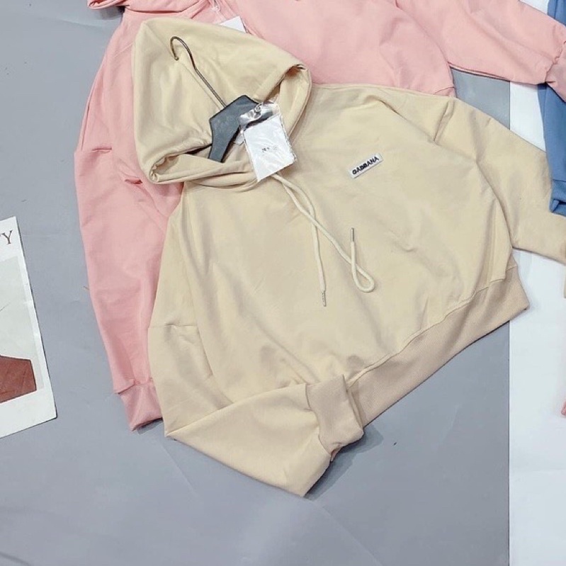 Sét thể thao có mũ/sét nỉ croptop 2 màu