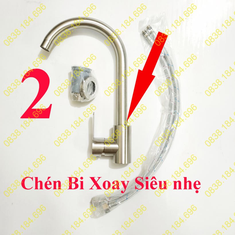 Vòi rửa chén bát- vòi chậu chén nóng lạnh. vòi nóng lạnh số 6 ( Giá sỉ)