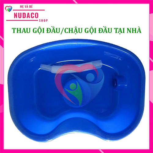 THAU GỘI ĐẦU/ CHẬU GỘI ĐẦU TẠI GIƯỜNG, TẠI NHÀ NUDACO DÙNG CHO TRẺ NHỎ, MẸ BẦU, PHỤ NỮ SAU SINH, NGƯỜI GIÀ, NGƯỜI BỆNH