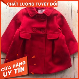 [THANH LÍ GIÁ NHẬP] Áo dạ lì màu đỏ cho bé gái