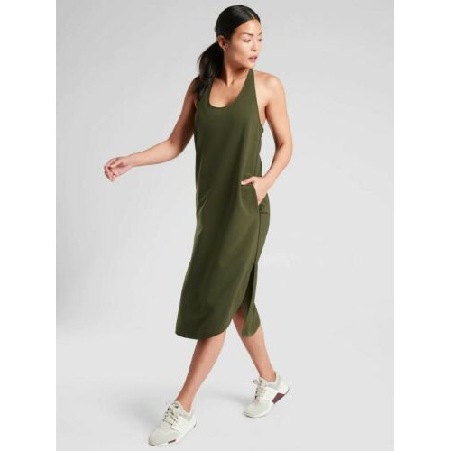 Váy hai dây Chính hãng Athleta 531184 Illuminate Dress Work Travel size L, XL