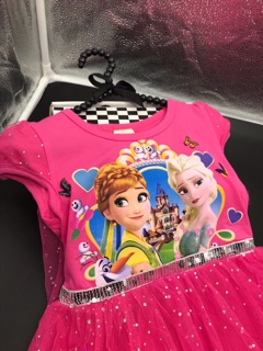 Váy elsa size nhỡ bé gái