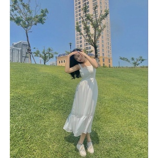 ĐẦM MAXI BUỘC NƠ LƯNG