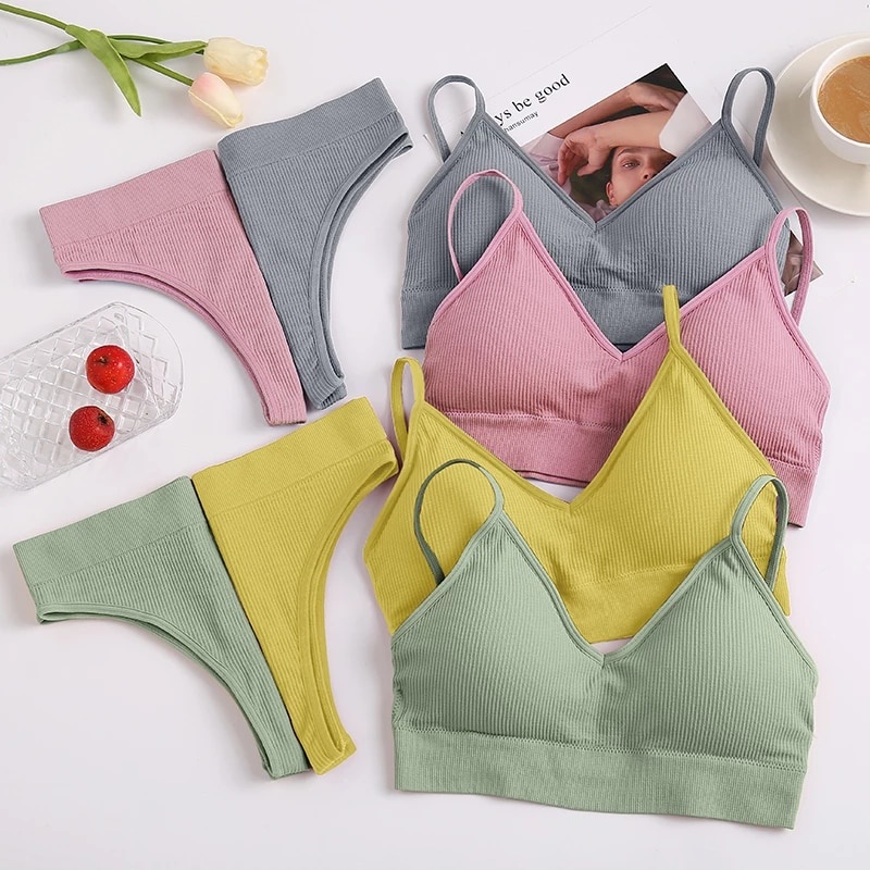 Set áo lót nâng ngực + quần lót thể thao năng động cho nữ
 | BigBuy360 - bigbuy360.vn
