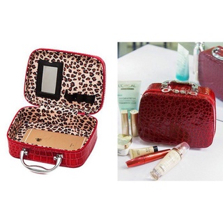 Cốp Đựng Đồ Trang Điểm Mini Vân Da Cá Sấu