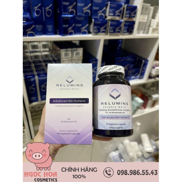Viên uống trắng da RELUMINS 90 viên 1650mg