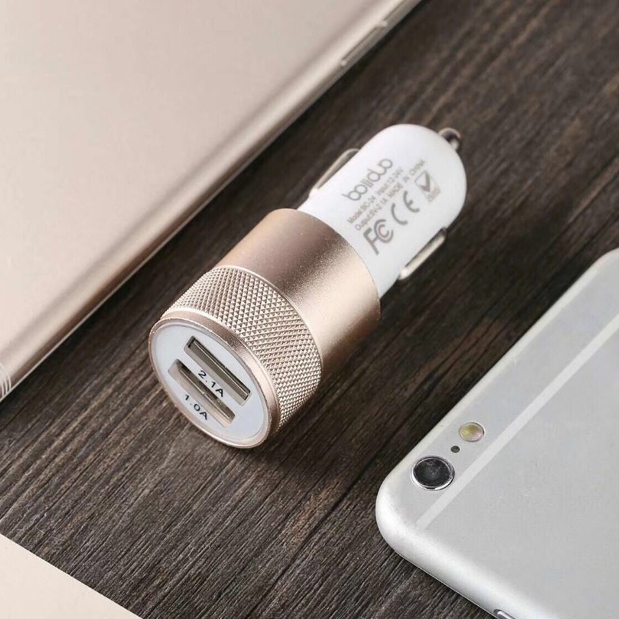 Tẩu Sạc Ô Tô Boliduo BC24 2 Cổng USB – Tẩu Sạc Cao Cấp