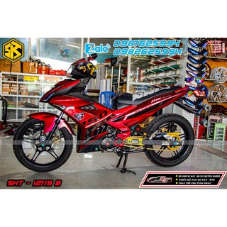 tem rời exciter 150 đỏ đen y15zr