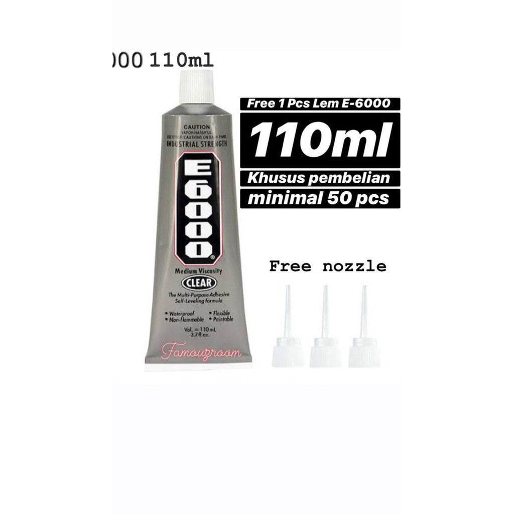 Keo Dán Ốp Lưng Lấp Lánh 110ml E6000