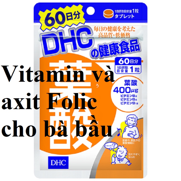 Viên uống Vitamin dành cho Bà bầu Folic A.c.i.d hàng Nhật nội địa 60 viên 60 ngày mã vạch 4511413405741