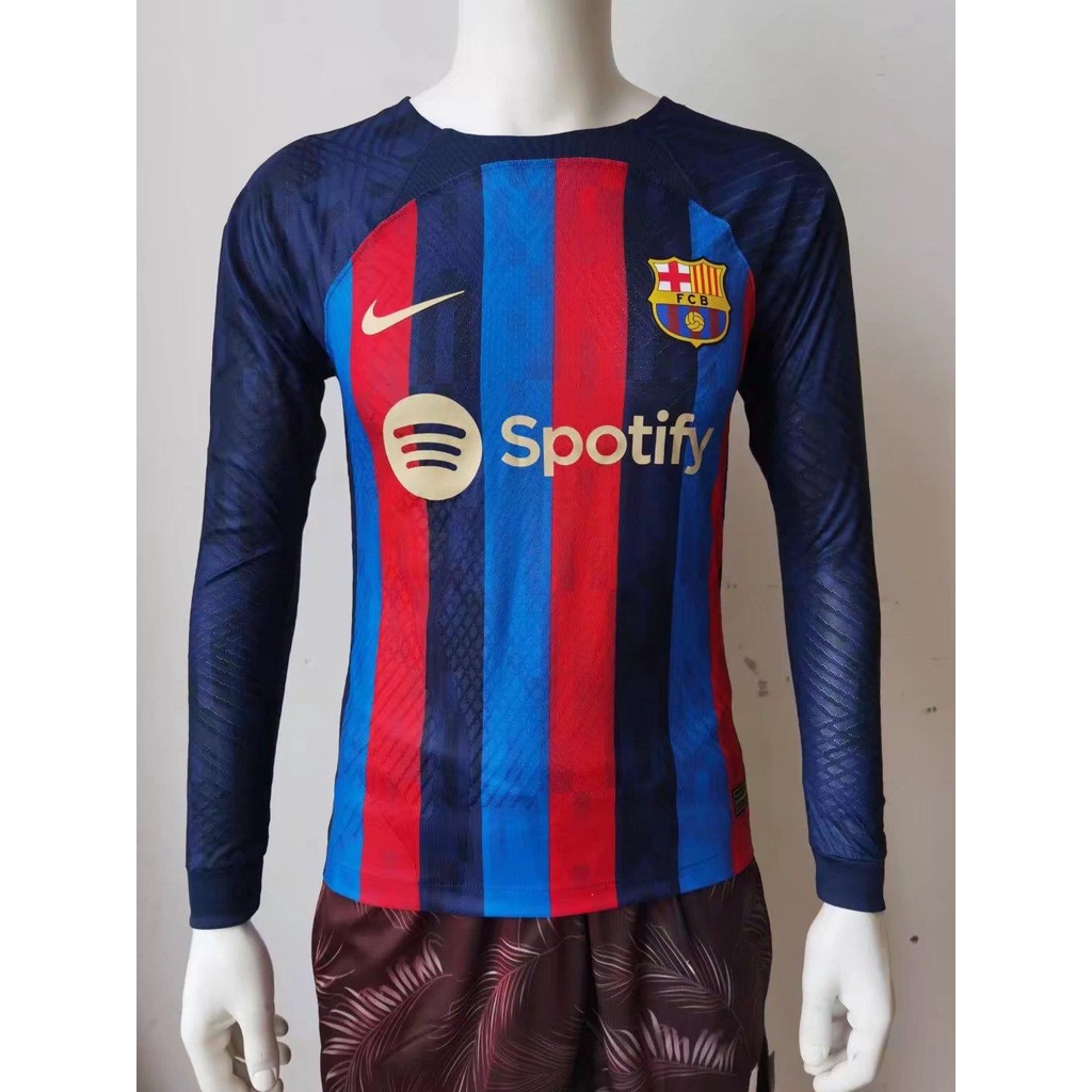 Áo Thun Bóng Đá Dài Tay Đội Tuyển Barcelona Số 22 23