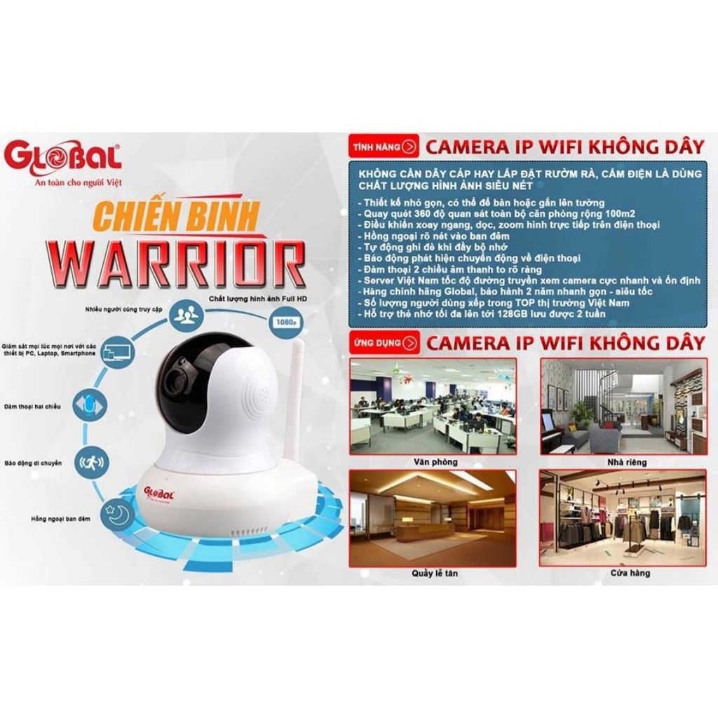 Camera iP GLOBAL 2.0M 1080P TAG-I4W3-F6 (Bảo hành 12 tháng, đổi mới 06 tháng đầu)(BM-01298)