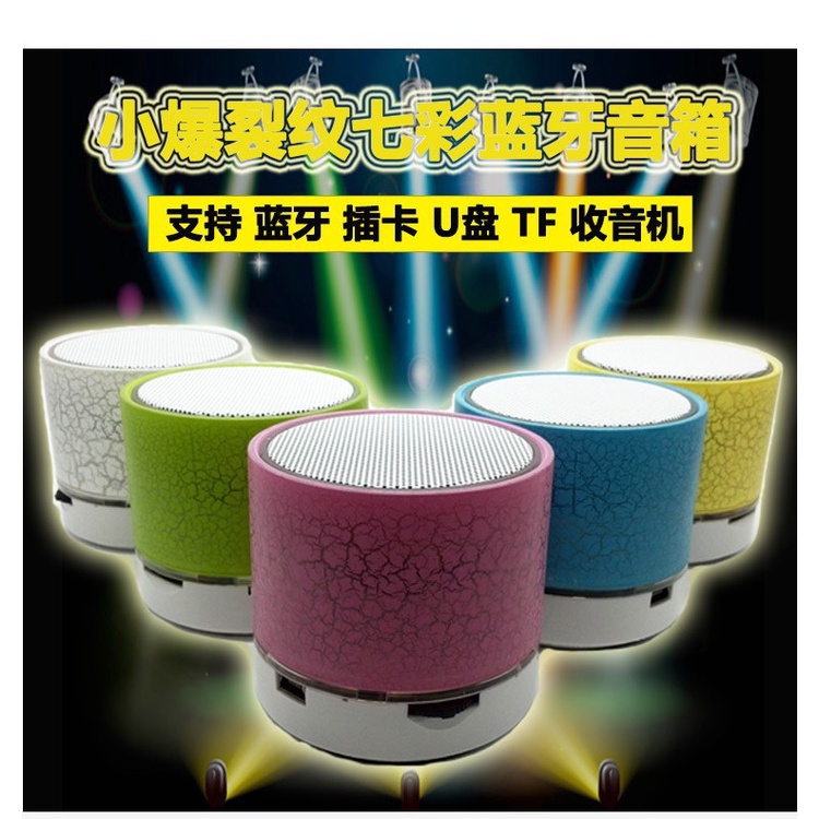 Loa bluetooth không dây âm siêu trầm có đèn led tùy chọn màu sắc