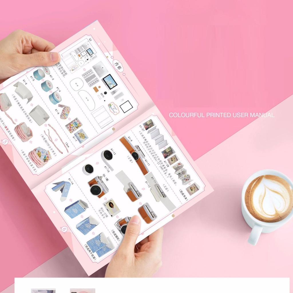 MÔ HÌNH NHÀ BÚP BÊ DIY CUTEROOM - HƯƠNG VỊ CUỘC SỐNG -QT027