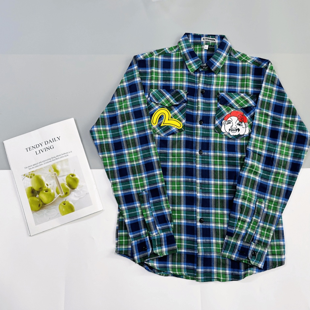 SIỂU PHẨM ÁO SƠ MI CARO EVISUS TAY DÀI NAM TÍNH LỊCH LÃM HOT TREND THỊNH HÀNH NĂM NAY- CÓ VIDEO SHOP TỰ QUAY- CAM KẾT Y