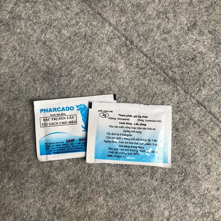 Pharcado cho chó mèo - 1 gói/5kg thể trọng