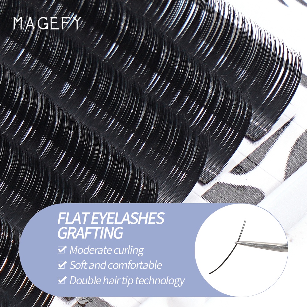 [Hàng mới về] Bộ lông mi giả dài 0.15 10mm bằng sợi tổng hợp tiện lợi