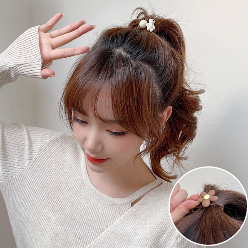 Dây cột tóc cao su co giãn hình chú gấu thời trang Hàn Quốc cho nữ