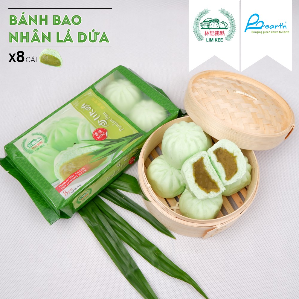 BÁNH BAO NHÂN LÁ DỨA LIM KEE SINGAPORE 280G/ 8 bánh