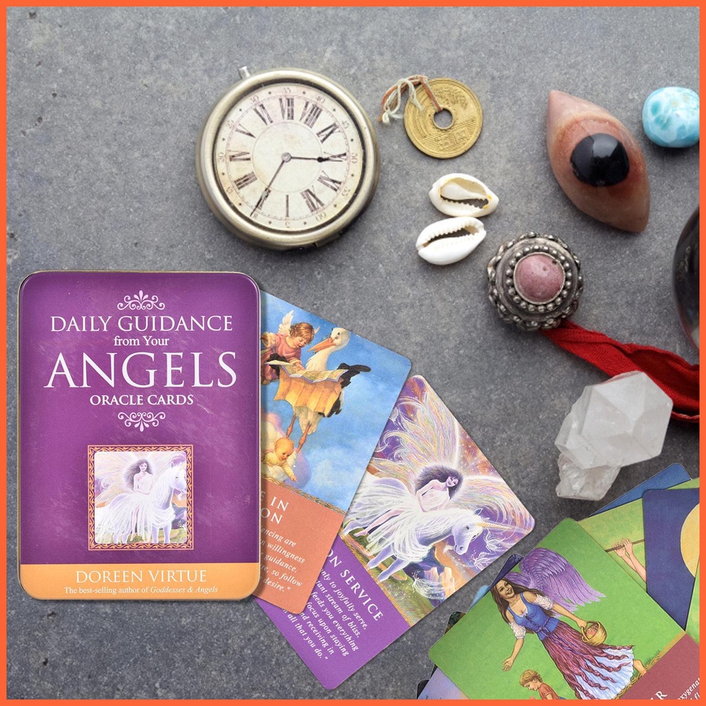 Bộ 44 Thẻ Bài Tarot Hàng Ngày Cổ Điển Từ Thiên Thần Bạn Giải Trí Cho Người Mới Bắt Đầu