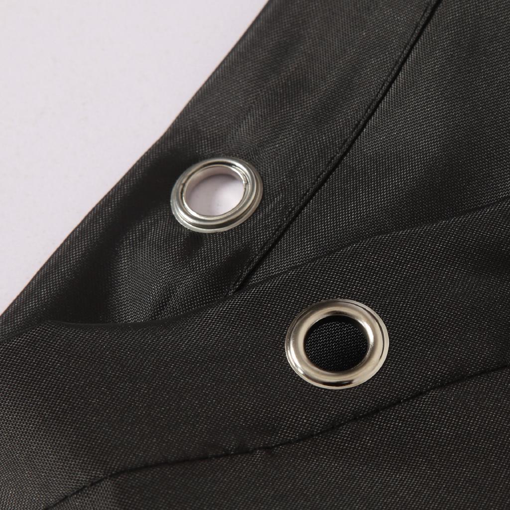 100g /m2Rèm tắm chống thấm nước polyester trơn màu đen
