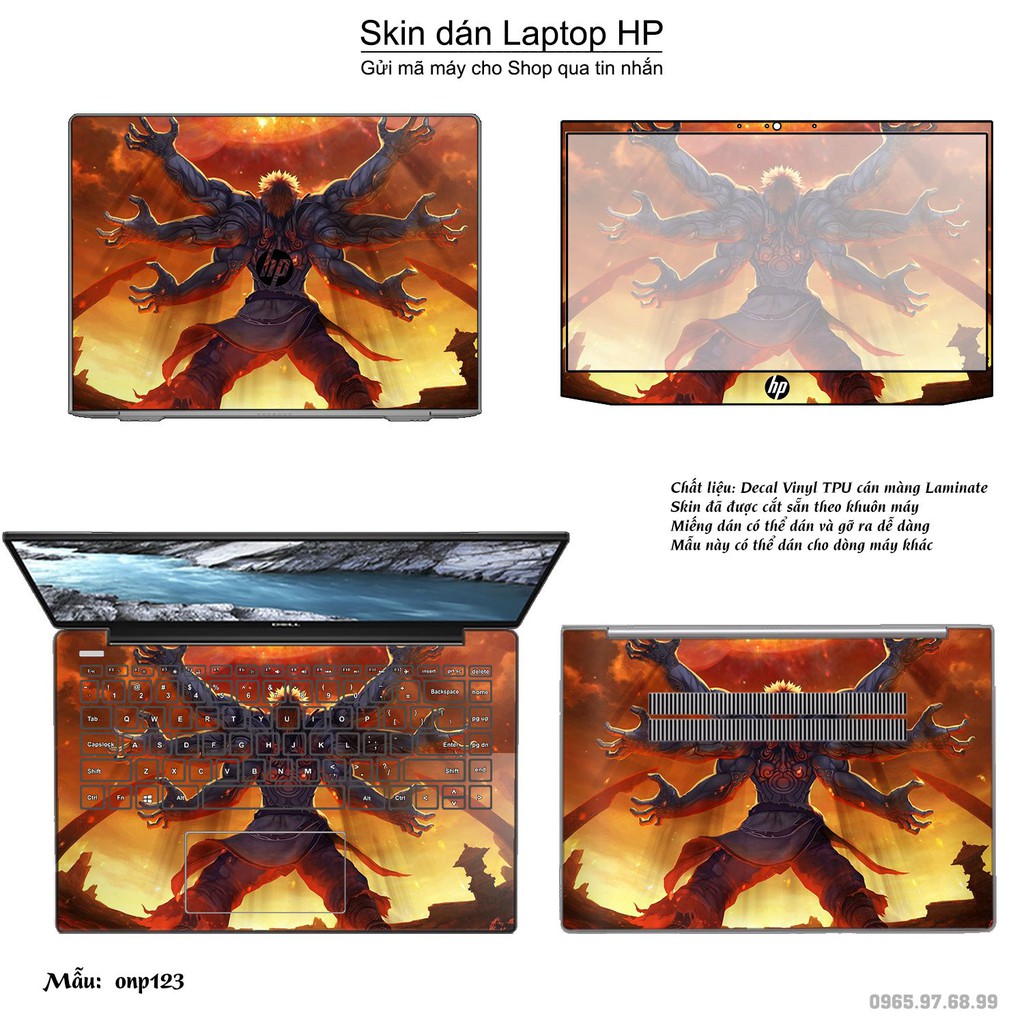 Skin dán Laptop HP in hình One Piece _nhiều mẫu 14 (inbox mã máy cho Shop)