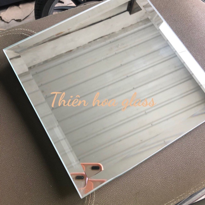 [CÓ CLIP] Gương hình thoi dán tường cỡ lớn 20x20cm gương trang trí gương decor cỡ lớn gương tráng bạc gương 3D hình thoi