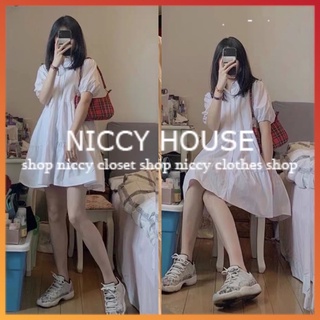 Váy babydoll cổ đức váy chư A trẻ trung năng động