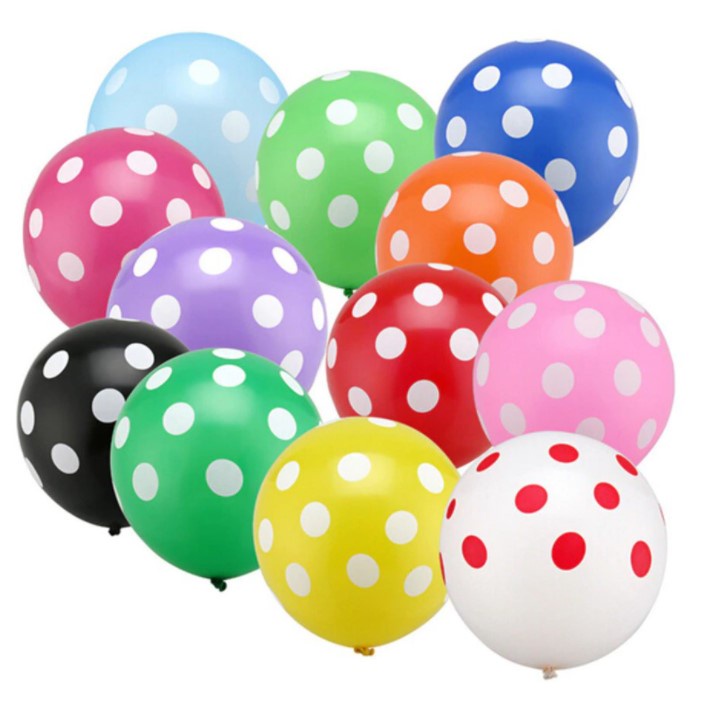 Bong Bóng Tròn Trong Suốt , In Happy Birthday Ngôi Sao Chấm Bi , Bong bóng Trang trí Sinh Nhật Tiệc Cướ Sự Kiện Ngày Lễ