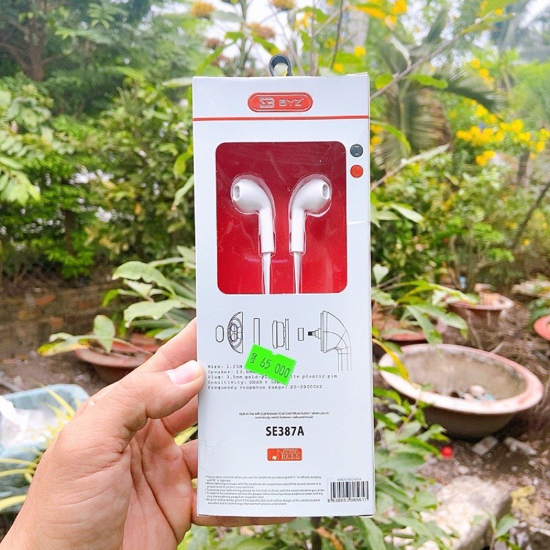 Tai nghe BYZ - S387 dây dẹp chống đứt cáp