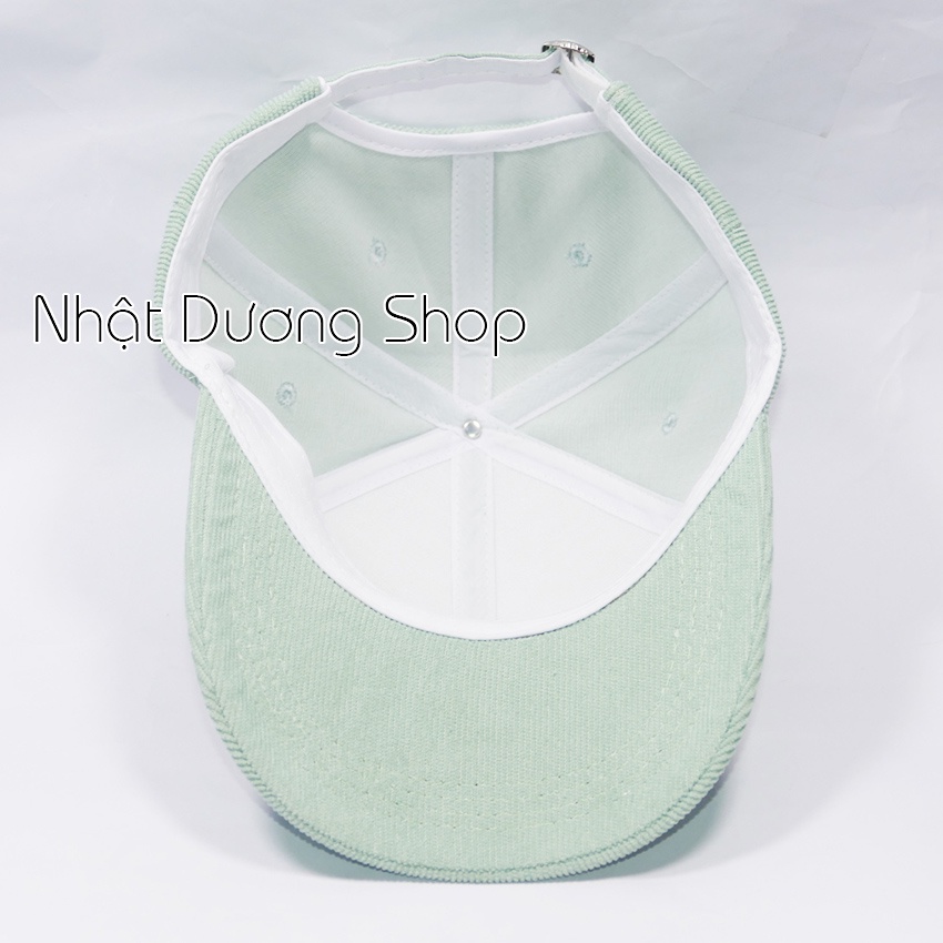 Mũ lưỡi trai ❤️ Nón kết nhung thêu chữ M phong cách Ulzzang form unisex nam nữ