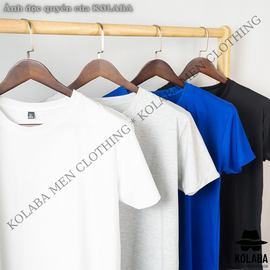 Áo Thun Unisex T01 KOLABA phông trơn nam nữ tay Ngắn oversize form vừa 4 màu | BigBuy360 - bigbuy360.vn