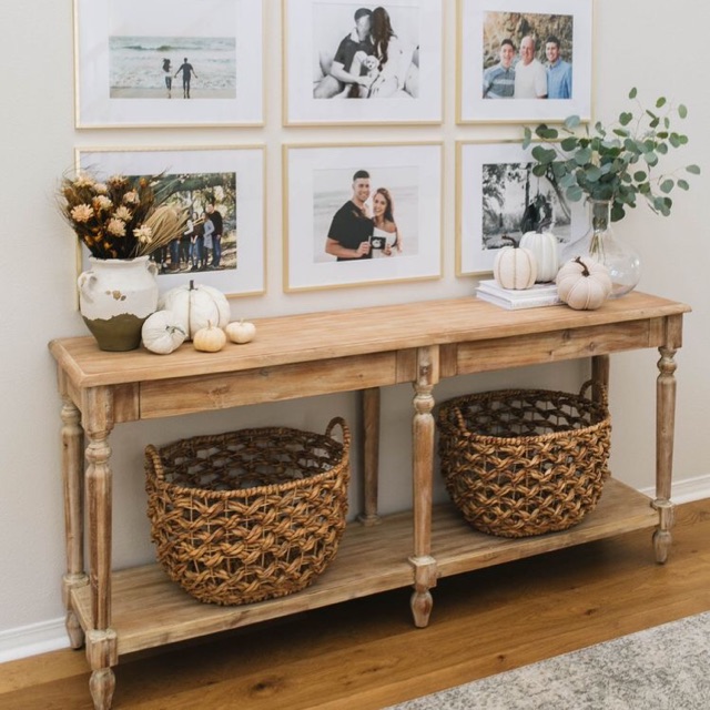 Bàn gỗ dài phong cách Bắc Âu Vintage
