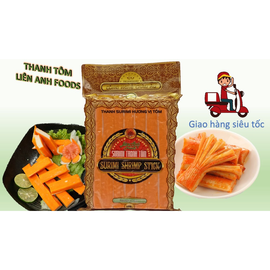 THANH TÔM 17.5CM 1KG 28 THANH  LIÊN ANH FOODS