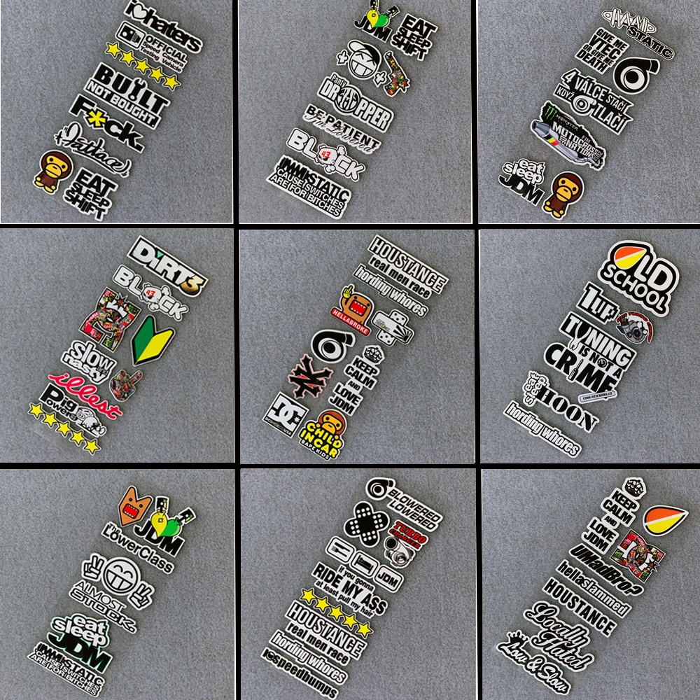 Sticker Logo Phản Quang Chống Thấm Nước Trang Trí Xe Máy