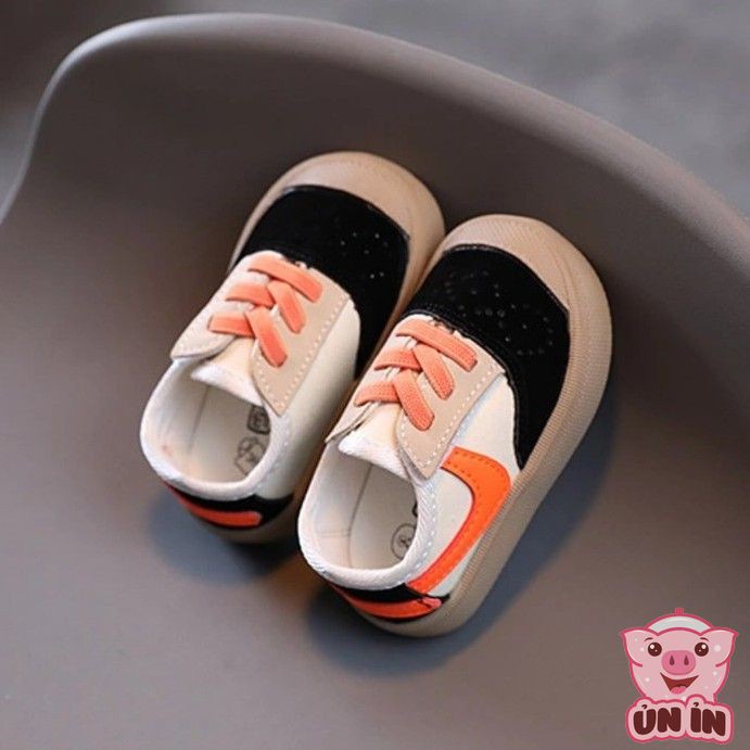 Giày Cho Bé -Giày thể thao tập đi phối 2 màu đáng yêu thắt dây đế cao su mềm cho bé từ 1-3 tuổi mới nhất M177