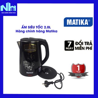 Ấm siêu tốc dung tích 2l matika mtk-20 hàng chính hãng