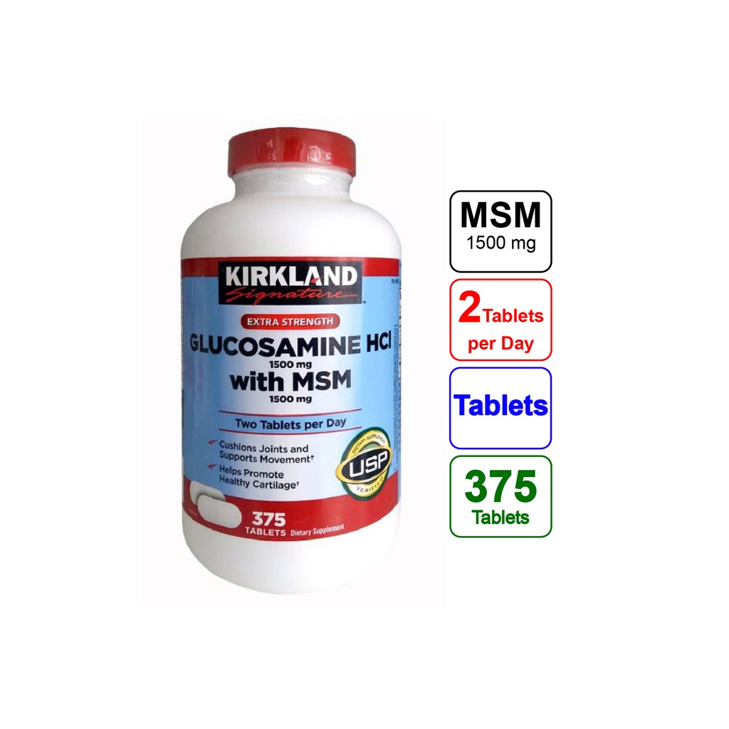 Viên uống Hỗ Trợ Xương Khớp Glucosamin HCL1500mg - Kirkland 375 Viên - Hàng Nhập Từ Mỹ Fascino Queen - GK37519