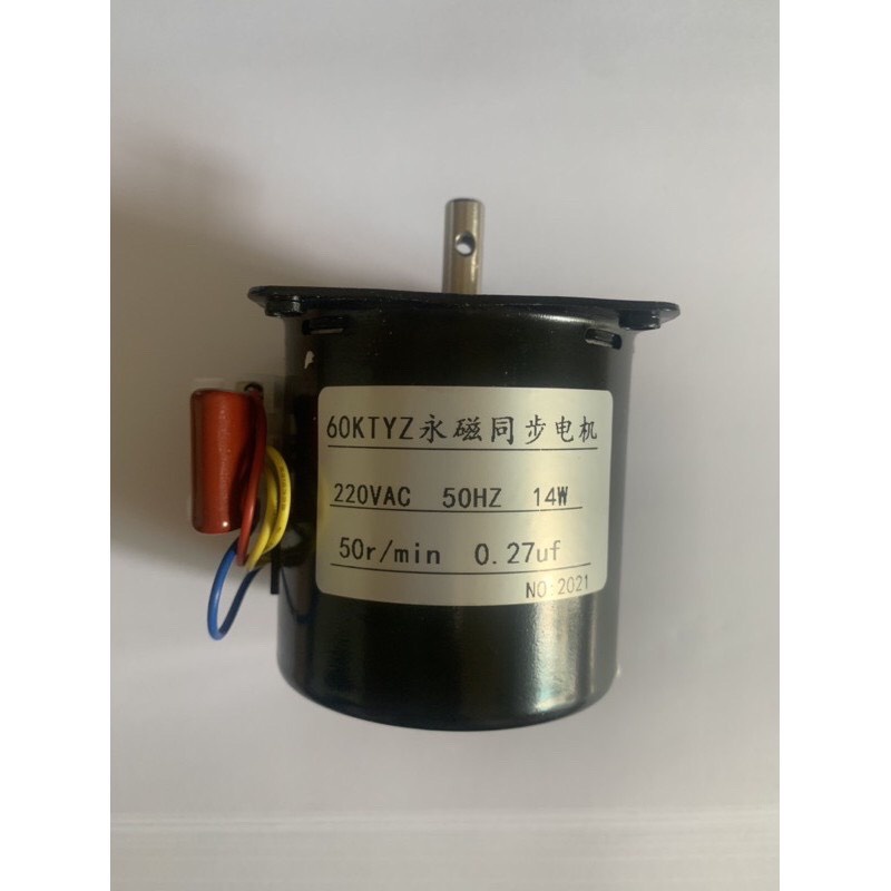 Mô tơ giảm tốc 220v 14W loại 5 vòng, 10 vòng, 15 vòng, 20 vòng/phút